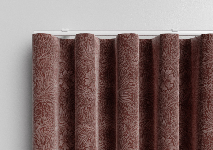 William Morris Marigold Velvet, Berry - Made to Measure Curtains - Image 13